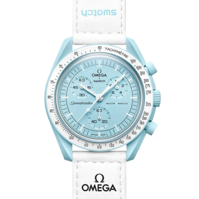 ساعت امگا سواچ مدل ماموریت به سیاره اورانوس بند رابر omega swatch Mission to Uranus