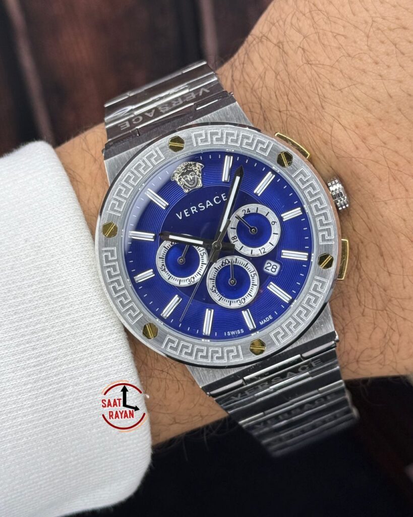 ساعت ورساچه مردانه کرنوگراف بند فلزی سیلور