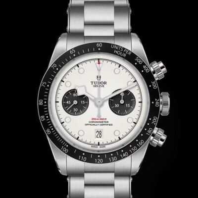 ساعت مچی‌ مردانه تودور اتوماتیک سیلور صفحه سفید tudor black bay chron