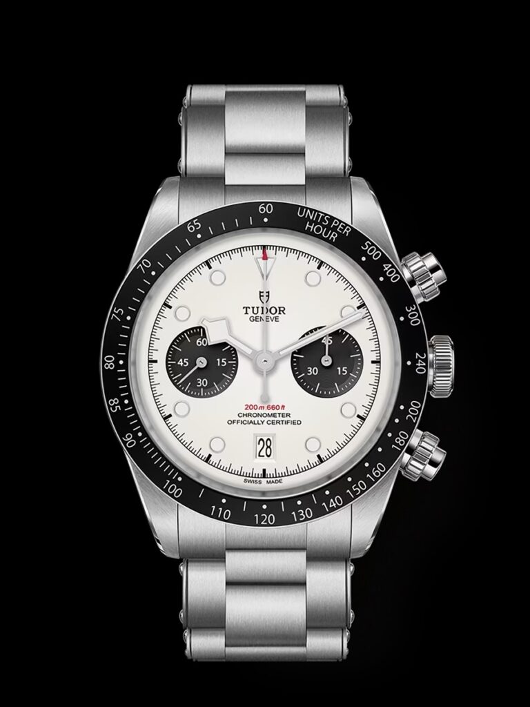 ساعت مچی‌ مردانه تودور اتوماتیک سیلور صفحه سفید tudor black bay chron