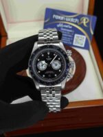 ساعت مچی‌ مردانه تودور اتوماتیک سیلور صفحه مشکی tudor black bay chron